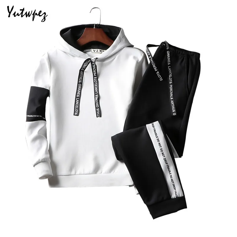 Casual Tracksuit Men Patchwork Mens Sweatshirts Slim Set Hooded Suits Long Sleeve Male Clothing Hoodie+Pants Men Sportswear 2019
Casual Tracksuit Men Patchwork Mens Sweatshirts Slim Set Hooded Suits Long Sleeve Male Clothing Hoodie+Pants Men Sportswear 2019