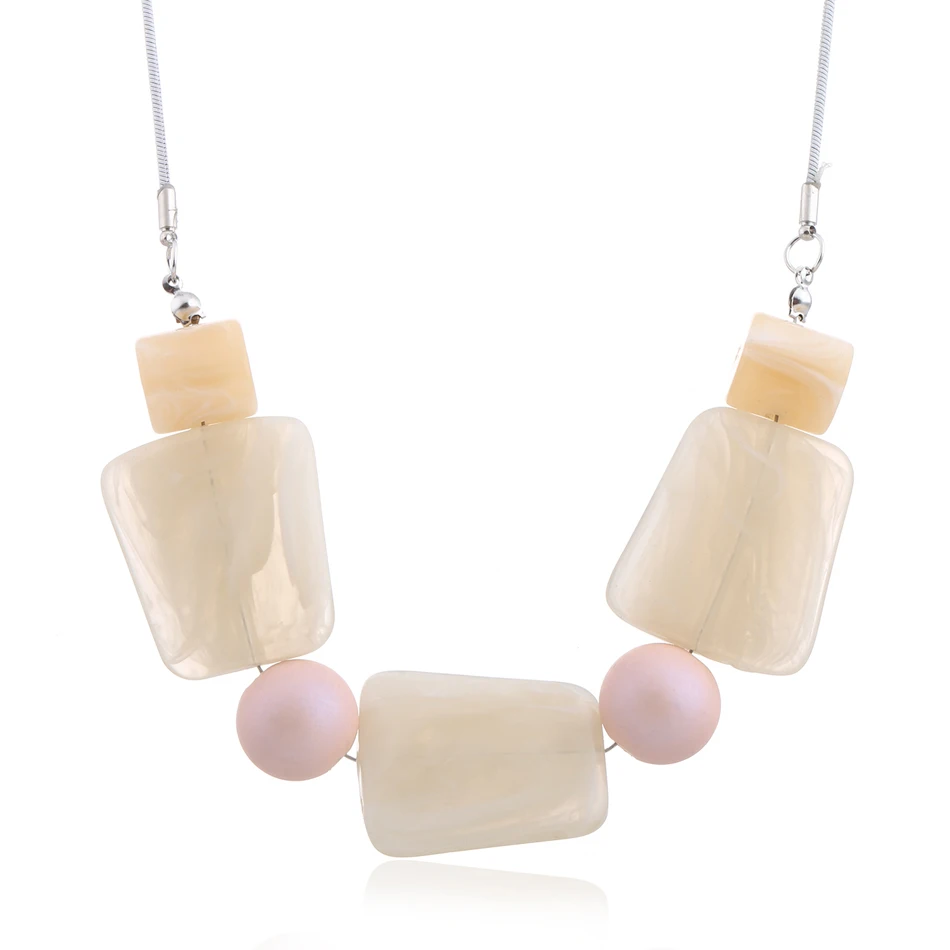 Women's Acrylic Beads Necklaces & Pendants for Women Statement Imitation Pearl Necklace Fashion Jewelry for Gifts to Woman MX030
Women's Acrylic Beads Necklaces & Pendants for Women Statement Imitation Pearl Necklace Fashion Jewelry for Gifts to Woman MX030