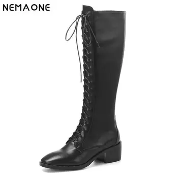 Women Knee High Boots Genuine Leather Autumn Winter Warm High Heels Shoes Sexy Party Wedding Brand Shoes Woman
Women Knee High Boots Genuine Leather Autumn Winter Warm High Heels Shoes Sexy Party Wedding Brand Shoes Woman