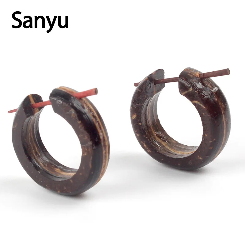 New Vintage Coffee Black Natural Wooden Circle Round Earrings For Women Men Handmade Brincos Ethnic Boho Body Piercing Jewelry
New Vintage Coffee Black Natural Wooden Circle Round Earrings For Women Men Handmade Brincos Ethnic Boho Body Piercing Jewelry