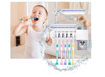 Toothpaste sterilizer UV Dispenser Toothbrush Holder Set Family Wall Mount Rack Household Non-punch Personal Care
Toothpaste sterilizer UV Dispenser Toothbrush Holder Set Family Wall Mount Rack Household Non-punch Personal Care