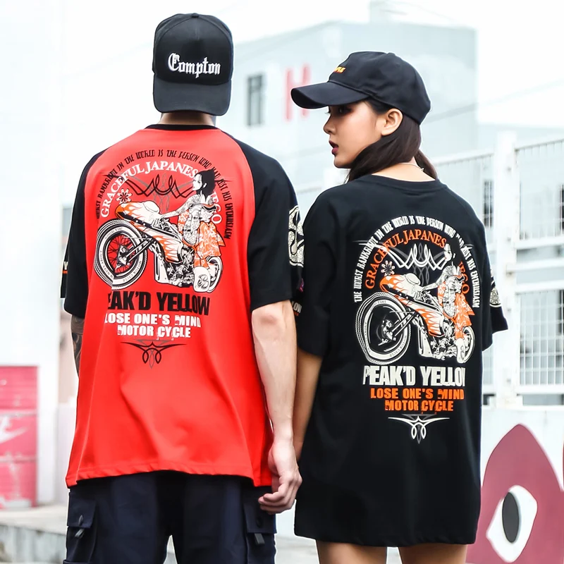 Japanese Tattoo Ukiyoe T shirt Mens Fashion Biker T-Shirts Beauty Motorcycle Print Cotton Shoer-Sleeved Loose Tops Tee Shirt
Japanese Tattoo Ukiyoe T shirt Mens Fashion Biker T-Shirts Beauty Motorcycle Print Cotton Shoer-Sleeved Loose Tops Tee Shirt