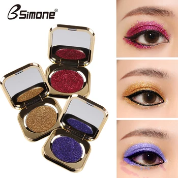 Bsimone diamong glitter eyeshadow powder sexy red purple blue gold silver pigment waterproof shiny metallic eyeshadow BS002
Bsimone diamong glitter eyeshadow powder sexy red purple blue gold silver pigment waterproof shiny metallic eyeshadow BS002
