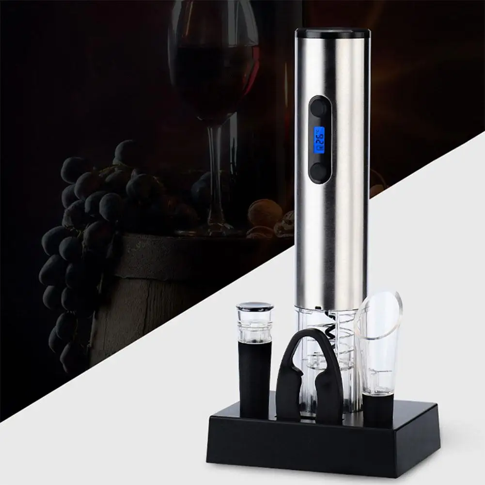 Hot Electric Wine Opener Automatic Bottle Corkscrew with Charging Base for Bar Kitchen Supplies | Дом и сад