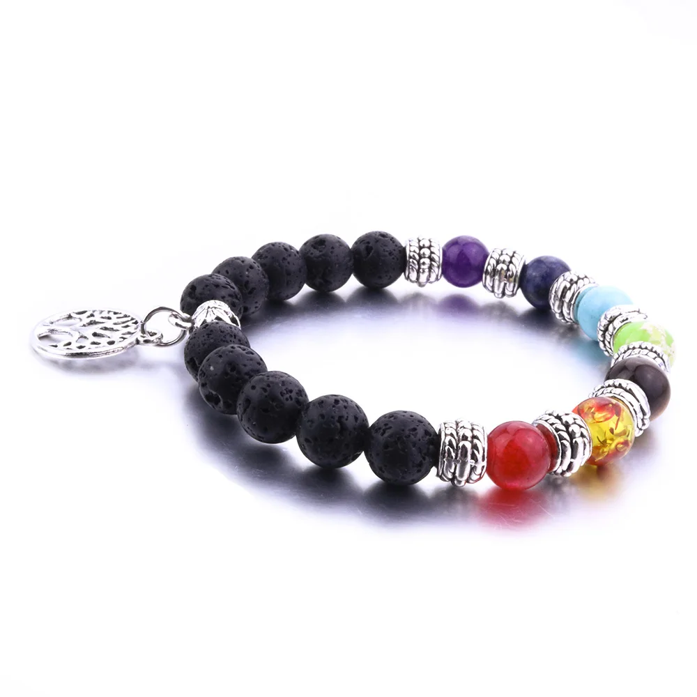 The Perimeter Of 19cm 8mm Black Lava Stone Alloy Tree Of Life Bracelets Essential Oil Diffuser 7 Chakra Bracelet Yoga Jewelry
The Perimeter Of 19cm 8mm Black Lava Stone Alloy Tree Of Life Bracelets Essential Oil Diffuser 7 Chakra Bracelet Yoga Jewelry