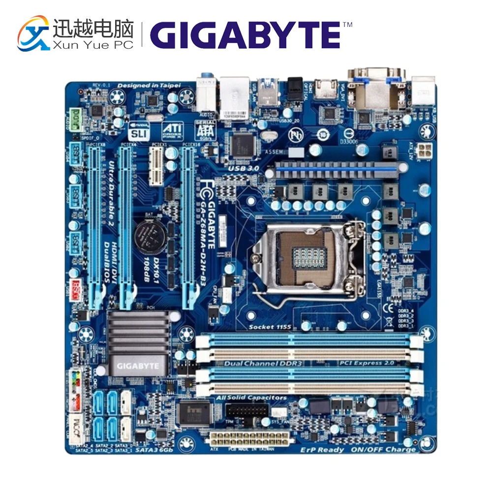 Gigabyte GA-Z68MA-D2H-B3 Desktop Motherboard H67MA-D2H-B3 H67 LGA 1155 i3 i5 i7 DDR3 16G
Gigabyte GA-Z68MA-D2H-B3 Desktop Motherboard H67MA-D2H-B3 H67 LGA 1155 i3 i5 i7 DDR3 16G