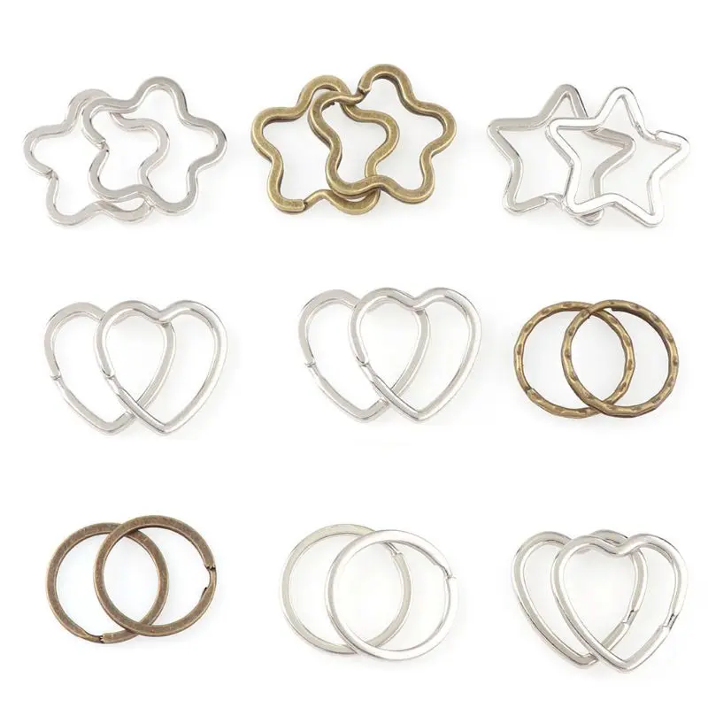 10Pcs/Pack Round Heart Flower Shape Metal Key Holder Home Car Keys Organization DIY Keychain Unisex Keyring Keychain Accessories
10Pcs/Pack Round Heart Flower Shape Metal Key Holder Home Car Keys Organization DIY Keychain Unisex Keyring Keychain Accessories