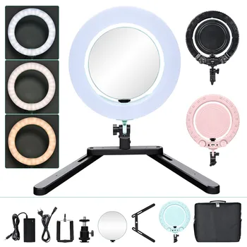 fosoto QS-280 10inch Photographic Lighting 3200-5500K Photography Photo Studio Phone Video Camera Ring Light Lamp Tripod Mirror
fosoto QS-280 10inch Photographic Lighting 3200-5500K Photography Photo Studio Phone Video Camera Ring Light Lamp Tripod Mirror