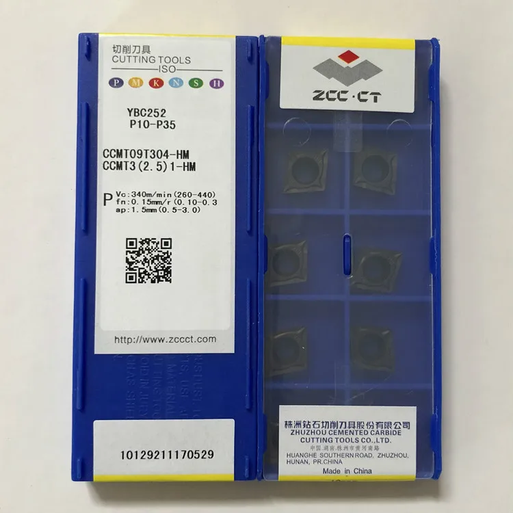 High quality CNC blade CCMT09T304-HM-53 09T308-HM-53 YBC251/2 internal boring insert
High quality CNC blade CCMT09T304-HM-53 09T308-HM-53 YBC251/2 internal boring insert