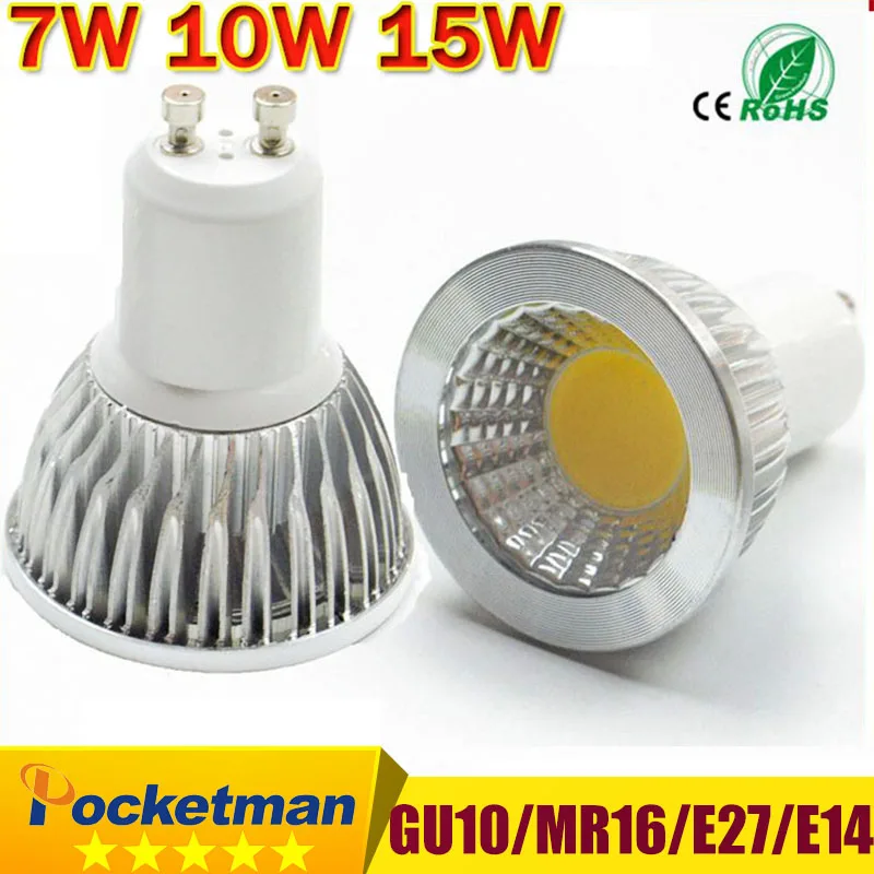z40 LED lamp GU10 LED Spotlight Dimmable COB LED Bulb 7W 10W 15W Warm White / white 110V/220V GU 10 Bulbs Free shipping 1PCS
z40 LED lamp GU10 LED Spotlight Dimmable COB LED Bulb 7W 10W 15W Warm White / white 110V/220V GU 10 Bulbs Free shipping 1PCS