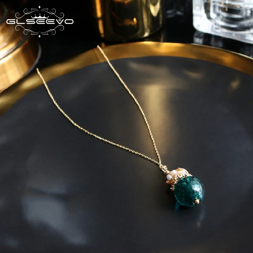 GLSEEVO 925 Sterling Silver Natural Fresh Water Pearl And Glaze Handmade Necklace For Women Gifts Luxury Fine Jewelry GN0063
GLSEEVO 925 Sterling Silver Natural Fresh Water Pearl And Glaze Handmade Necklace For Women Gifts Luxury Fine Jewelry GN0063
