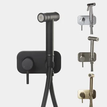 Hot And Cold Water Mixer Bathroom Wall Mounted Bidet Sprayer Kit. Chrome Matt Black Brushed Nickel & Gold Toilet Bidet Spray
Hot And Cold Water Mixer Bathroom Wall Mounted Bidet Sprayer Kit. Chrome Matt Black Brushed Nickel & Gold Toilet Bidet Spray