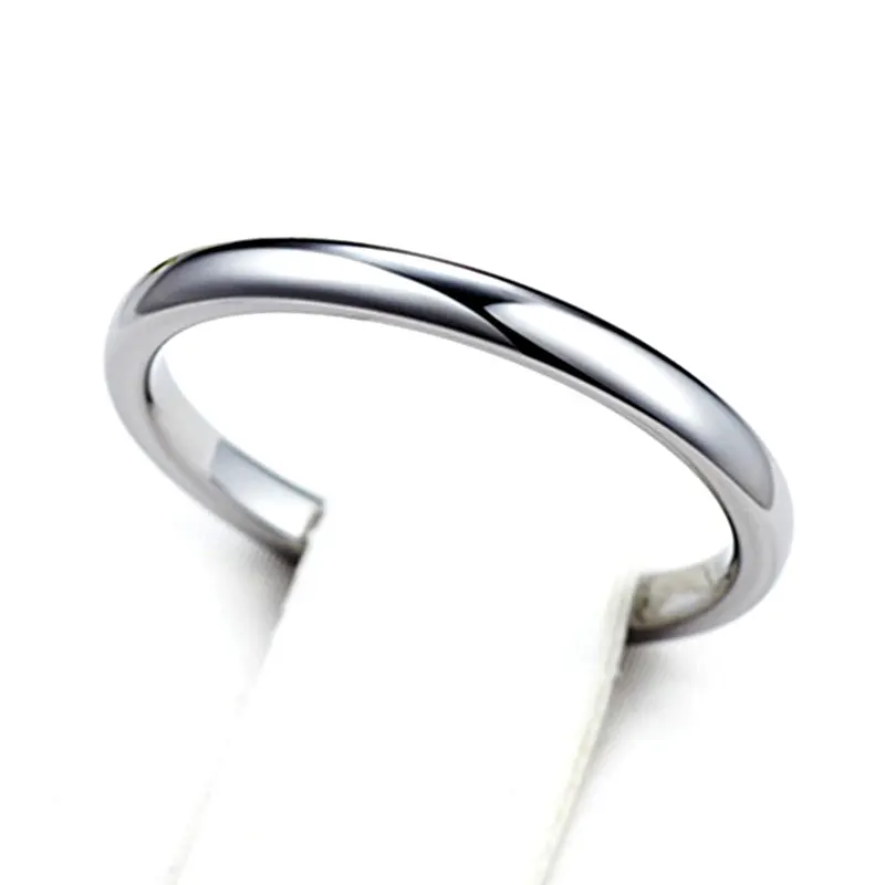 Мужское и женское кольцо из нержавеющей стали 316L 2 мм | Украшения аксессуары