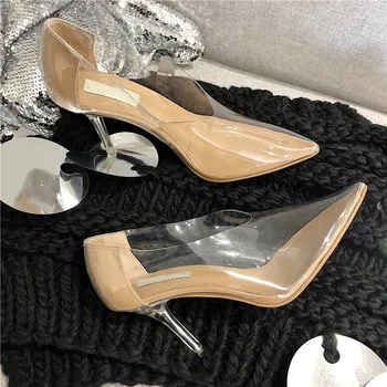 Clear PVC High Heels Women Shoes Pointed Toe Pumps Party Wedding Shoes Woman Stiletto Heels Pre-order
Clear PVC High Heels Women Shoes Pointed Toe Pumps Party Wedding Shoes Woman Stiletto Heels Pre-order