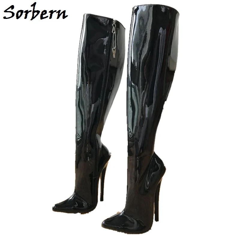 SOrbern Black Solid Mid-Calf Boots 18Cm High Heels Biots Pointed Toe European Size 36-46 Women Designers Boots Zipper Shoes
SOrbern Black Solid Mid-Calf Boots 18Cm High Heels Biots Pointed Toe European Size 36-46 Women Designers Boots Zipper Shoes