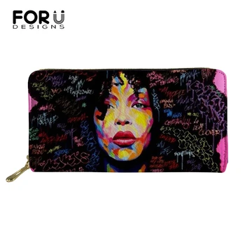 FORUDESIGNS Women Change Coin Purses Holders African Girls Print Pattern Travel Passport Pocket Casual PU Fashion Long Wallets
FORUDESIGNS Women Change Coin Purses Holders African Girls Print Pattern Travel Passport Pocket Casual PU Fashion Long Wallets