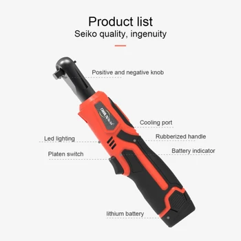 Rechargeable Cordless Electric Ratchet Wrench Tool Kit Lithium-ion Ratchet Wrench 12V Boxed Host + Ddapter Charging Ratchet Tool
Rechargeable Cordless Electric Ratchet Wrench Tool Kit Lithium-ion Ratchet Wrench 12V Boxed Host + Ddapter Charging Ratchet Tool
