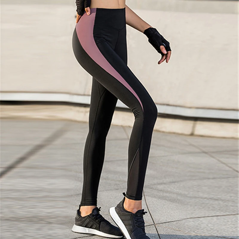 Спортивные Леггинсы для женщин спортивные фитнеса тренировочные брюки тонкие