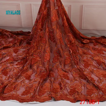 African Lace Fabric Embroidered Nigerian Bridal Laces FabricHigh Quality French Net Tulle Beads Lace Fabric For Women YA2718B-1
African Lace Fabric Embroidered Nigerian Bridal Laces FabricHigh Quality French Net Tulle Beads Lace Fabric For Women YA2718B-1