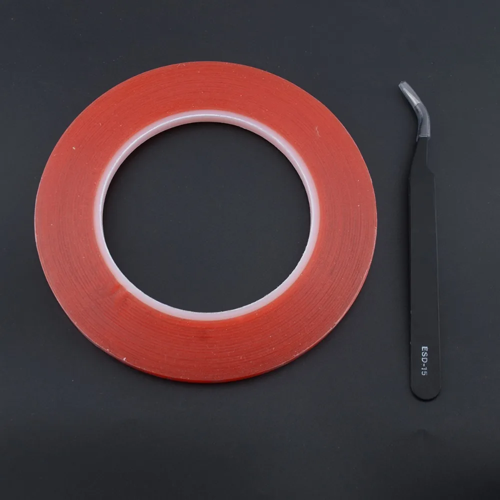 Strong Acrylic Adhesive PET Red Film Clear Double Side Tape No Trace For Cell Phone Tablet LCD Screen Repai & Curved Tweezers
Strong Acrylic Adhesive PET Red Film Clear Double Side Tape No Trace For Cell Phone Tablet LCD Screen Repai & Curved Tweezers