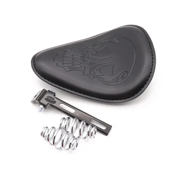 Motorcycle Black Retro Pu Leather Skull Logo Solo Saddle Seat + 3" Spring Bracket Mounting Kit for Harley Custom Cafe Racer
Motorcycle Black Retro Pu Leather Skull Logo Solo Saddle Seat + 3" Spring Bracket Mounting Kit for Harley Custom Cafe Racer