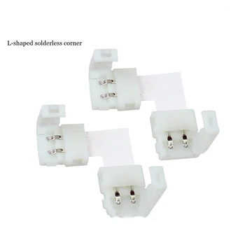 10pcs L Shape 8mm 10mm 2pin Single Color RGB RGBW LED Strip Corner Connector PCB Board Splitter Connector
10pcs L Shape 8mm 10mm 2pin Single Color RGB RGBW LED Strip Corner Connector PCB Board Splitter Connector