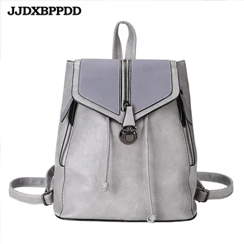 Retro Backpack Women Leather Backpacks For Teenage Girls School Bags Fashion Vintage Solid Black Shoulder Bag Travel Bag
Retro Backpack Women Leather Backpacks For Teenage Girls School Bags Fashion Vintage Solid Black Shoulder Bag Travel Bag