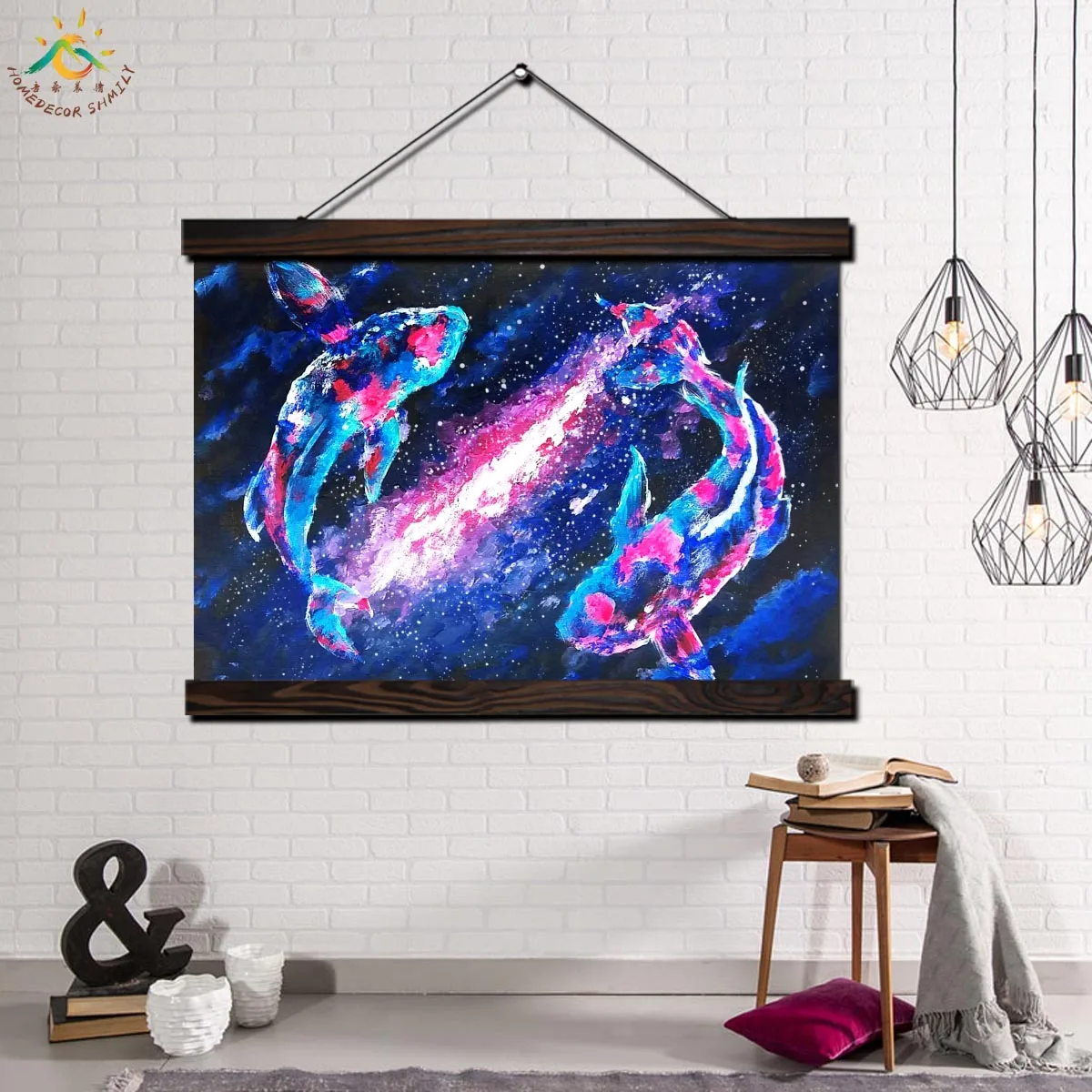 Abstract Light Fish Wall Art Canvas Prints Painting Frame Scroll Painting Poster Decorative Picture
Abstract Light Fish Wall Art Canvas Prints Painting Frame Scroll Painting Poster Decorative Picture