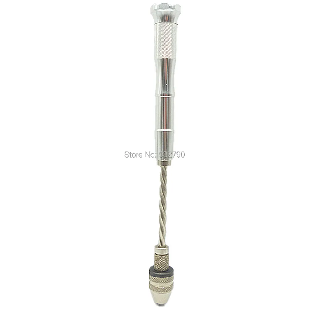 Hand Twist Drill Spring Beading Jewelry Tool Bead Hole Drilling Chuck Clamp 0.3mm-3mm Manual Mini Spiral Drill Push Drill Hand