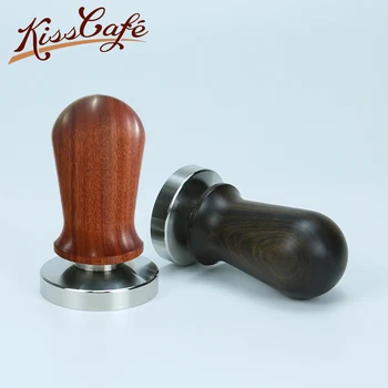51/58mm Chacate Preto Wood Handle Coffee Press Tamper Powder Hammer Stainless Steel Base Cuibourtia Wood Barista Espresso Tamper
51/58mm Chacate Preto Wood Handle Coffee Press Tamper Powder Hammer Stainless Steel Base Cuibourtia Wood Barista Espresso Tamper
