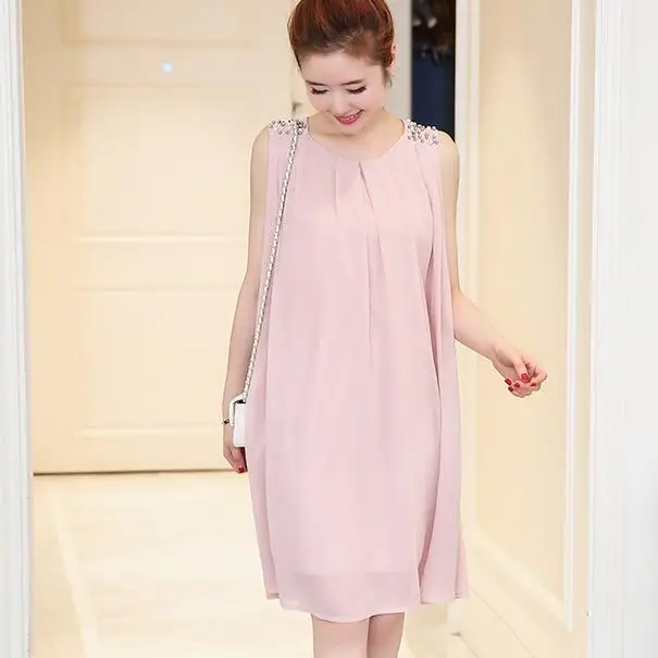 Beading Pleated Chiffon Maternity Dress 2018 Summer Tank Dress Clothes for Pregnant Women Pregnancy Casual Clothing DW848
Beading Pleated Chiffon Maternity Dress 2018 Summer Tank Dress Clothes for Pregnant Women Pregnancy Casual Clothing DW848