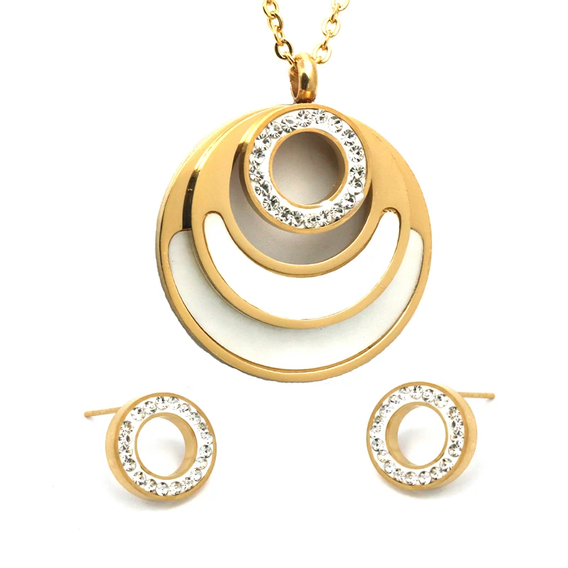 Jewelry Sets High Quality Stainless Steel Pendant Necklace Earrings for Women Jewelry sets
Jewelry Sets High Quality Stainless Steel Pendant Necklace Earrings for Women Jewelry sets
