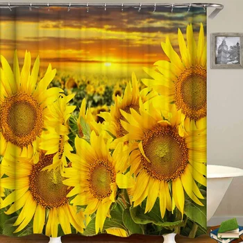 180x180cm Sunflower Shower Curtain Waterproof Durable with Hooks Bathroom set Home Decor
180x180cm Sunflower Shower Curtain Waterproof Durable with Hooks Bathroom set Home Decor