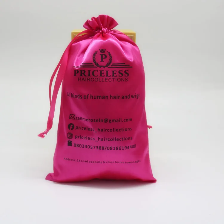 Custom Logo 100pcs Hair Bundle Satin Telescopic Rope Packing Rose Red Bag Women Extention/Extension Packaging
Custom Logo 100pcs Hair Bundle Satin Telescopic Rope Packing Rose Red Bag Women Extention/Extension Packaging
