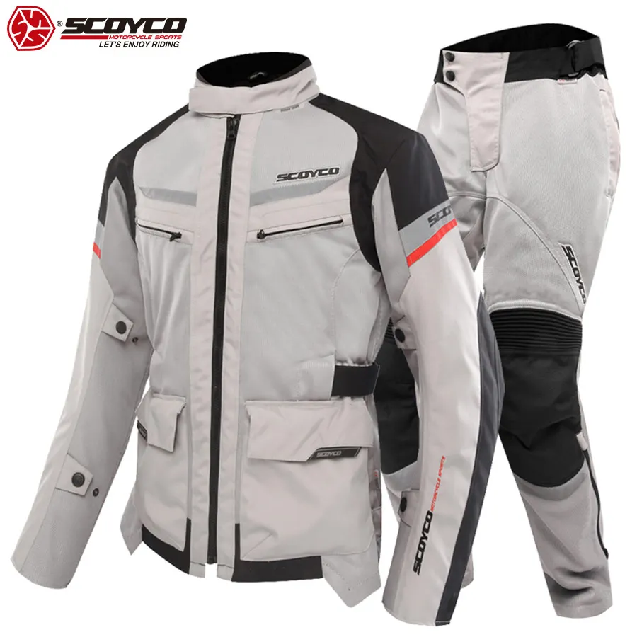 SCOYCO 2019 Safety Motorcycle Jacket Pants Suit Reflective Breathable Shockproof Long Distance Touring Motocross Suits JK60/P046
SCOYCO 2019 Safety Motorcycle Jacket Pants Suit Reflective Breathable Shockproof Long Distance Touring Motocross Suits JK60/P046