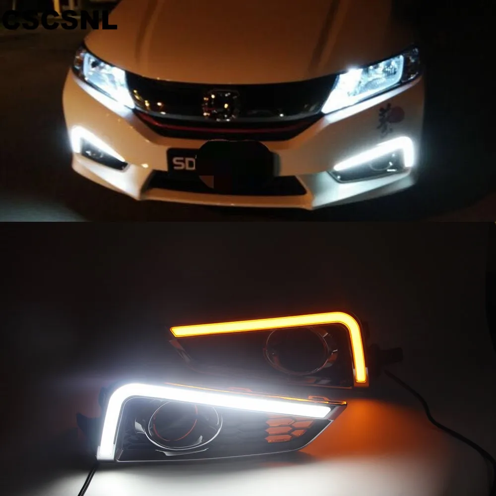 CSCSNL 2PCS Car LED Daytime Running Light DRL For Honda City 2015 2016 With Yellow Turning Function yellow car styling daylight
CSCSNL 2PCS Car LED Daytime Running Light DRL For Honda City 2015 2016 With Yellow Turning Function yellow car styling daylight
