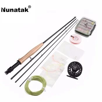 Nunatak Fly Fishing Combo Set Fishing Rod 2.1 M 4 Sections + Fly Fishing Reels 3/4 Aluminum + Fly Line + Fishing Lure with Box
Nunatak Fly Fishing Combo Set Fishing Rod 2.1 M 4 Sections + Fly Fishing Reels 3/4 Aluminum + Fly Line + Fishing Lure with Box
