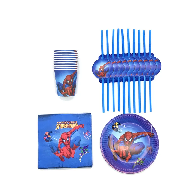 50Pcs/Lot Spider-Man Theme Design Paper Cup Plate Straw Napkin Kid Birthday Party Tableware Set Decoration Event & Party Supply
50Pcs/Lot Spider-Man Theme Design Paper Cup Plate Straw Napkin Kid Birthday Party Tableware Set Decoration Event & Party Supply