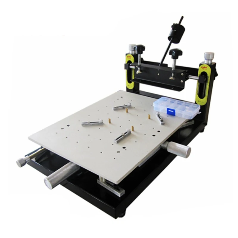 PUHUI High Precision Printer Platform for PCB BOARD 300*400mm Adjustable Manual Stencil Printer machine Silk Printing Machine
PUHUI High Precision Printer Platform for PCB BOARD 300*400mm Adjustable Manual Stencil Printer machine Silk Printing Machine