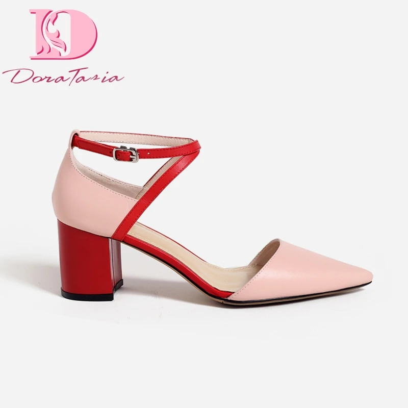 Doratasia genuine leather cow leather sheepskin pigskin high heels women Shoes pointed toe party sandals woman summer shoes
Doratasia genuine leather cow leather sheepskin pigskin high heels women Shoes pointed toe party sandals woman summer shoes
