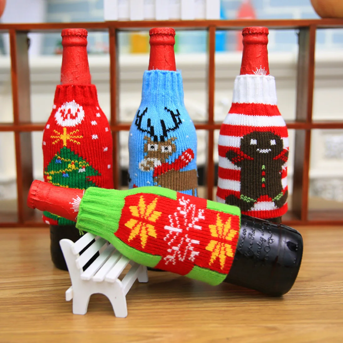 Useful 1PC Christmas Bottle Sets Santa Claus Wine Bottle Cover Holders Wedding Birthday Christmas Party Decoration Supplies
Useful 1PC Christmas Bottle Sets Santa Claus Wine Bottle Cover Holders Wedding Birthday Christmas Party Decoration Supplies