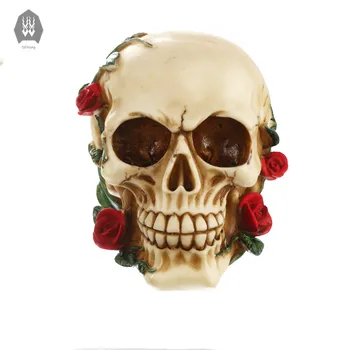 Resin Skeleton Head Rose Skull Personality Creative Skeleton Figurines Sculpture Office Craft Statues For Decoration
Resin Skeleton Head Rose Skull Personality Creative Skeleton Figurines Sculpture Office Craft Statues For Decoration