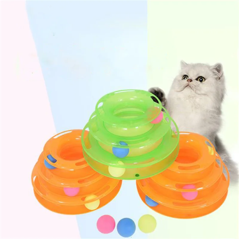 Cat Toy Roller Cat Toys 3 Level Towers Tracks Roller with Three Colorful Ball Interactive Kitten Fun Mental Physical Exercise Pu
Cat Toy Roller Cat Toys 3 Level Towers Tracks Roller with Three Colorful Ball Interactive Kitten Fun Mental Physical Exercise Pu