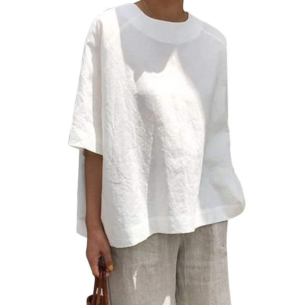 Plus Size Tshirt Solid Loose Tops Cotton Linen Women White Short Sleeve Shirt Casual O Neck Casual Female Tee Plain Top 5XL D30
Plus Size Tshirt Solid Loose Tops Cotton Linen Women White Short Sleeve Shirt Casual O Neck Casual Female Tee Plain Top 5XL D30