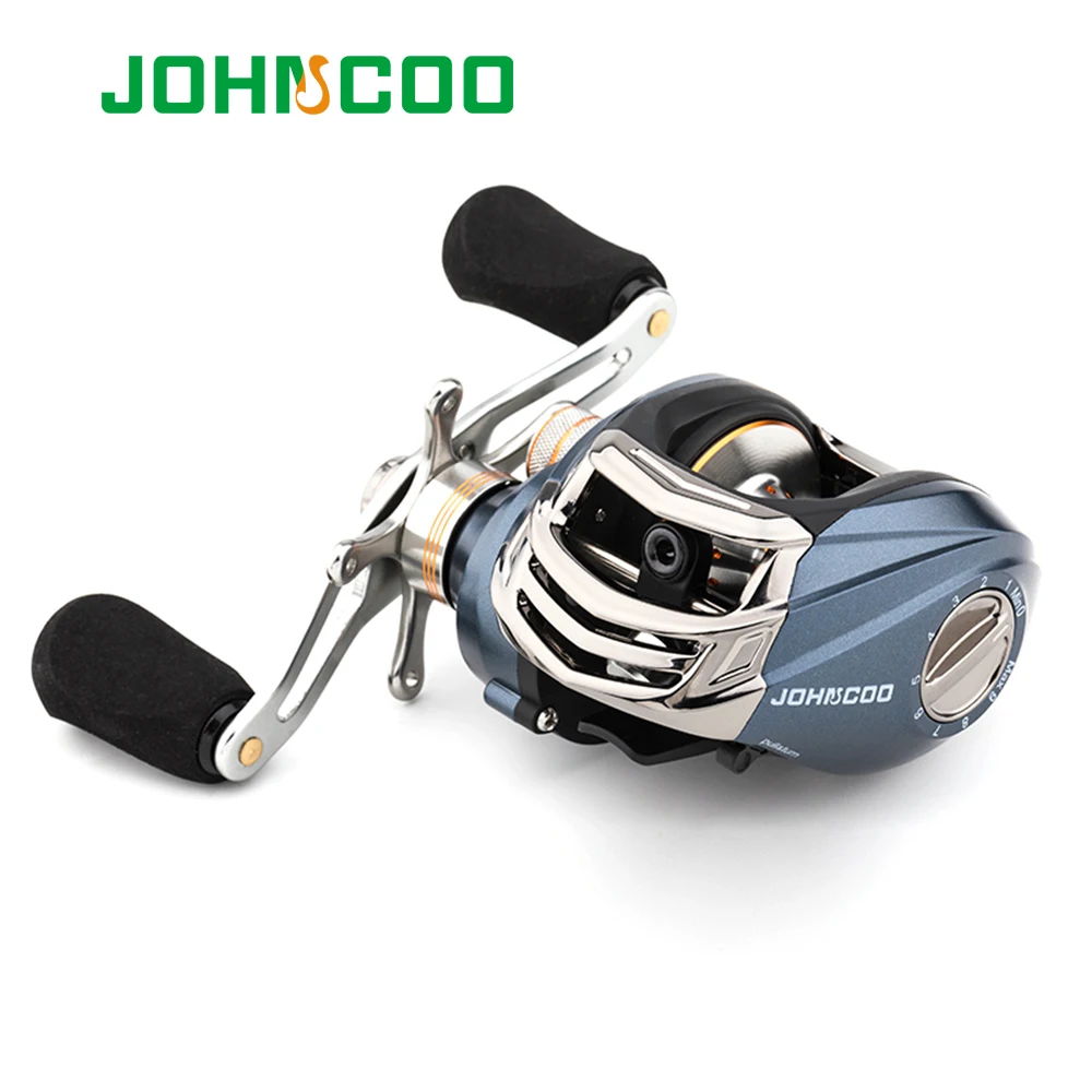 JOHNCOO Bait Casting Fishing Reel 9+1BB 6.3:1 Magnetic Brake System Light Weight 185g Max Drag 5kg Aluminum Spool Fishing Reel
JOHNCOO Bait Casting Fishing Reel 9+1BB 6.3:1 Magnetic Brake System Light Weight 185g Max Drag 5kg Aluminum Spool Fishing Reel