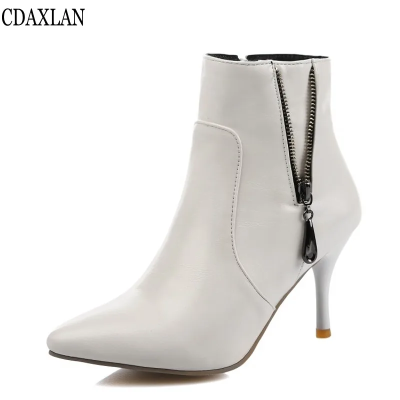 CDAXILAN new to women's boots leatherette fabric pointed toe high thin heels Martin boots side zipper ankle boots autumn winter
CDAXILAN new to women's boots leatherette fabric pointed toe high thin heels Martin boots side zipper ankle boots autumn winter
