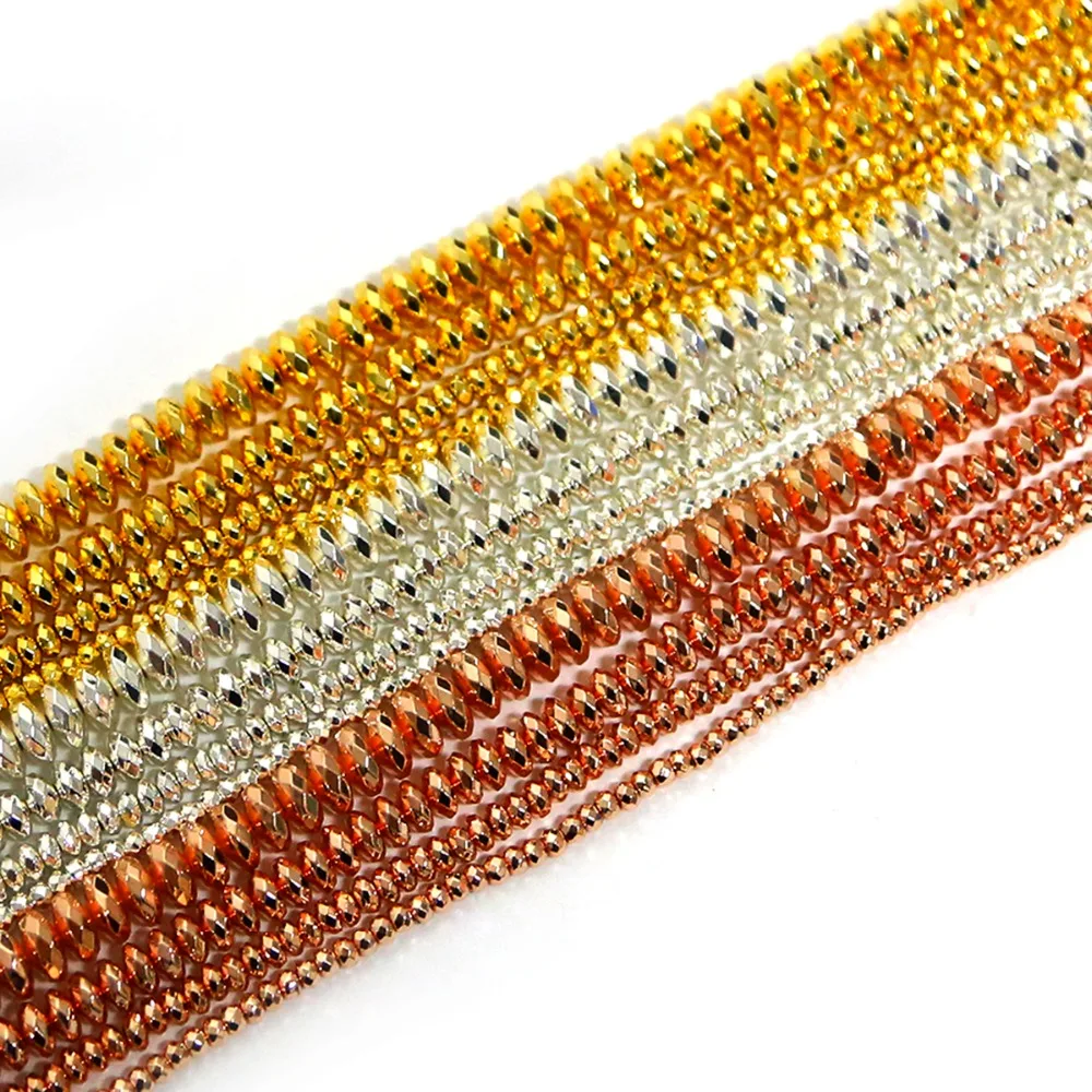 Natural Stone Beads 3/4/6/8mm Gold Silver Faceted Flat Hematite Beads Round Loose Beads For Jewelry Making DIY Bracelet Necklace
Natural Stone Beads 3/4/6/8mm Gold Silver Faceted Flat Hematite Beads Round Loose Beads For Jewelry Making DIY Bracelet Necklace