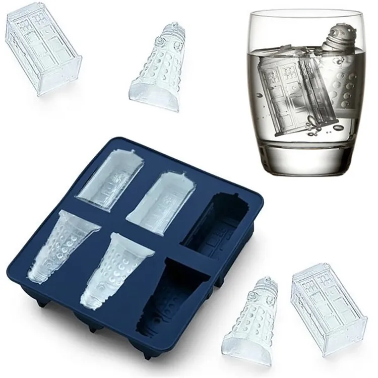 Doctor Who Tardis and Daleks Shape Silicone Mould Ice Cube Tray Chocolate Fondant Candy Jello Mold DIY Baking Cake Tools
Doctor Who Tardis and Daleks Shape Silicone Mould Ice Cube Tray Chocolate Fondant Candy Jello Mold DIY Baking Cake Tools