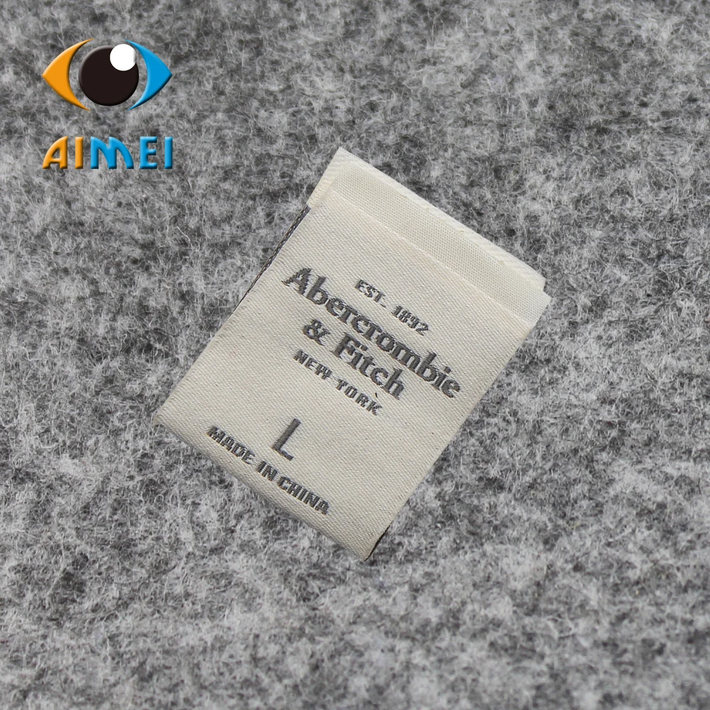 Customized end fold garment tags clothing Woven Labels leader label paintings personalized bags accesories jeans badge for gift
Customized end fold garment tags clothing Woven Labels leader label paintings personalized bags accesories jeans badge for gift