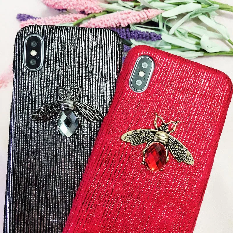 3D Diamond Bee Phone Case For iPhone 7 8 6 6S Plus Shiny Geometric Line Texture Cover Back X XS Max XR Glitter Cases Coque Funda
3D Diamond Bee Phone Case For iPhone 7 8 6 6S Plus Shiny Geometric Line Texture Cover Back X XS Max XR Glitter Cases Coque Funda